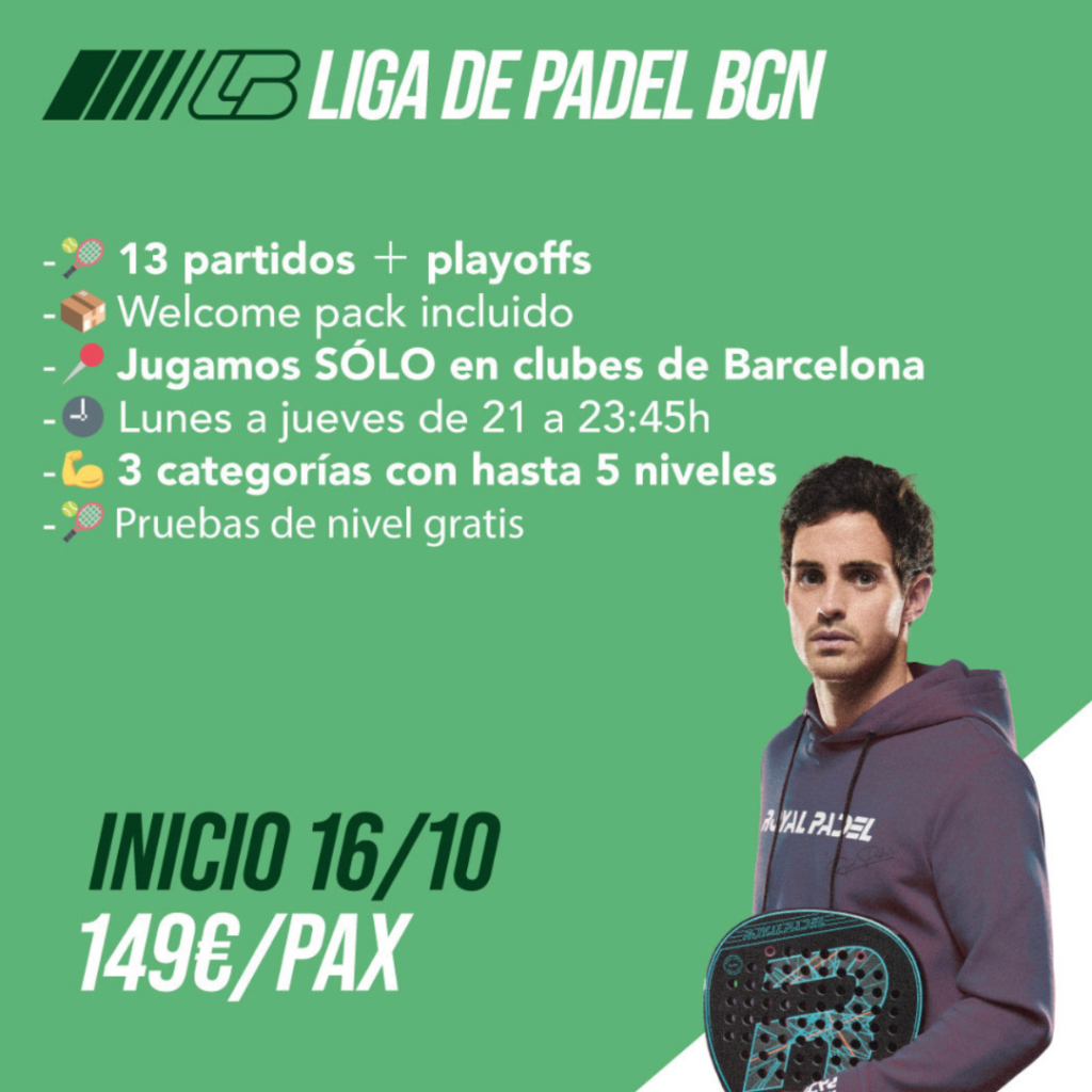 liga padel fairplay barcelona reserva pistas padel americanas